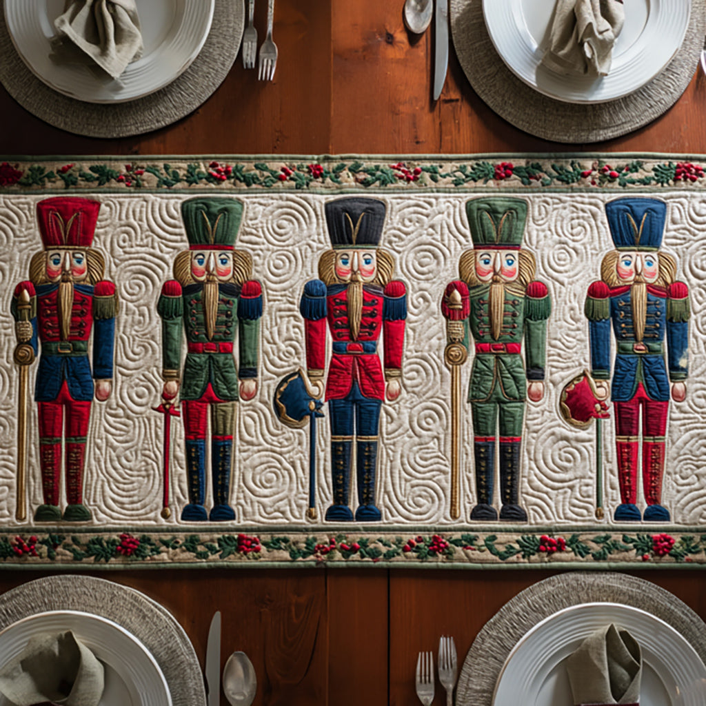 Imperial Nutcracker March Quilted Table Runner NCU0HNH478