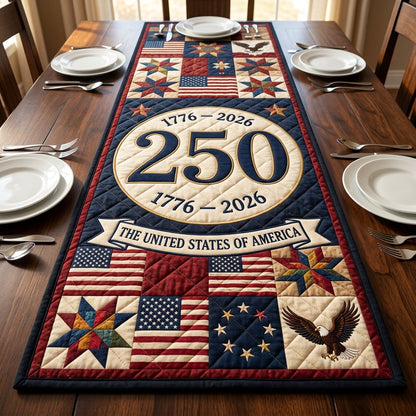 Independence Echo Quilted Table Runner NCU0HNH1060