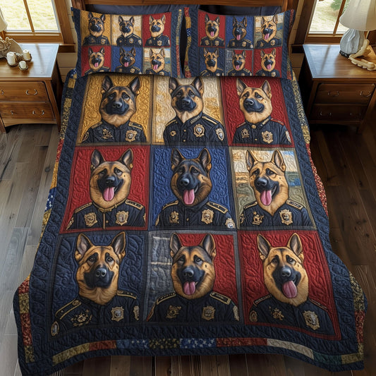 Independence Pup 3-Piece Quilted Bedding Set NCU0PTT504