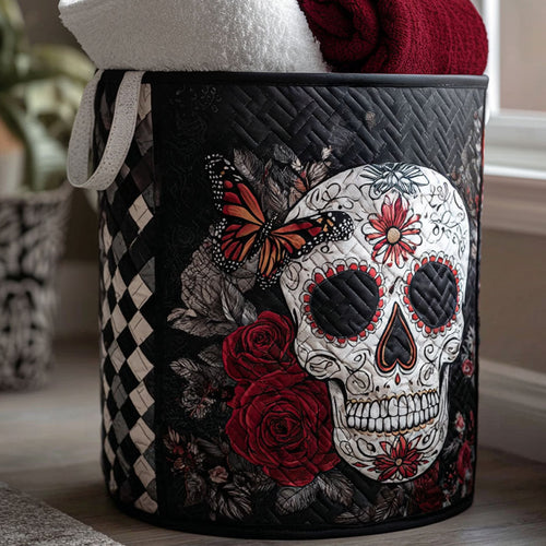 Inferno Skull Quilted Laundry Basket NCU0PTT1179