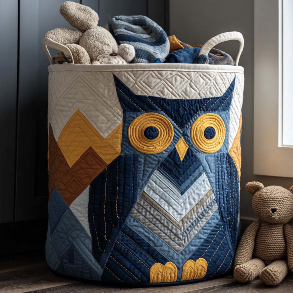 Inky Wings Quilted Laundry Basket NCU0NNT2110
