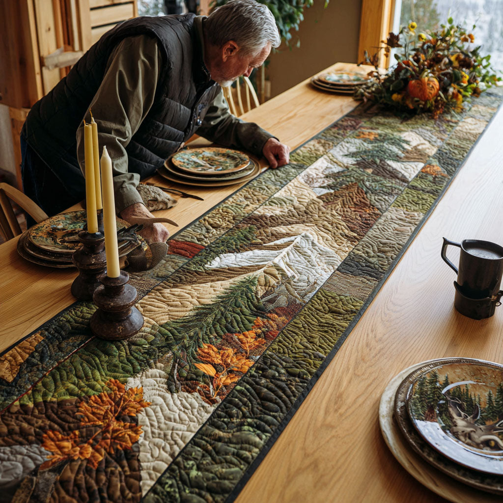 Into the Woods Quilted Table Runner NCU0PTT1952