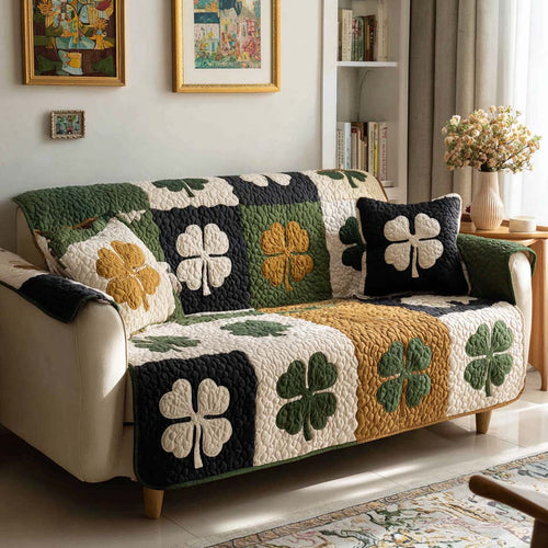 Irish Patch Quilted Sofa Cover NCU0NXD1359
