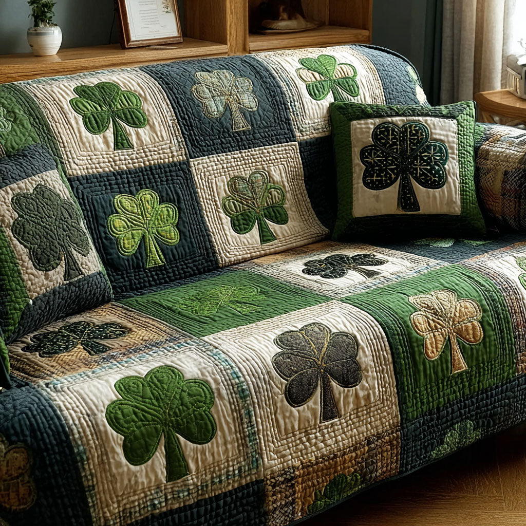 Irish Spirit Quilted Sofa Cover NCU0NTD1375