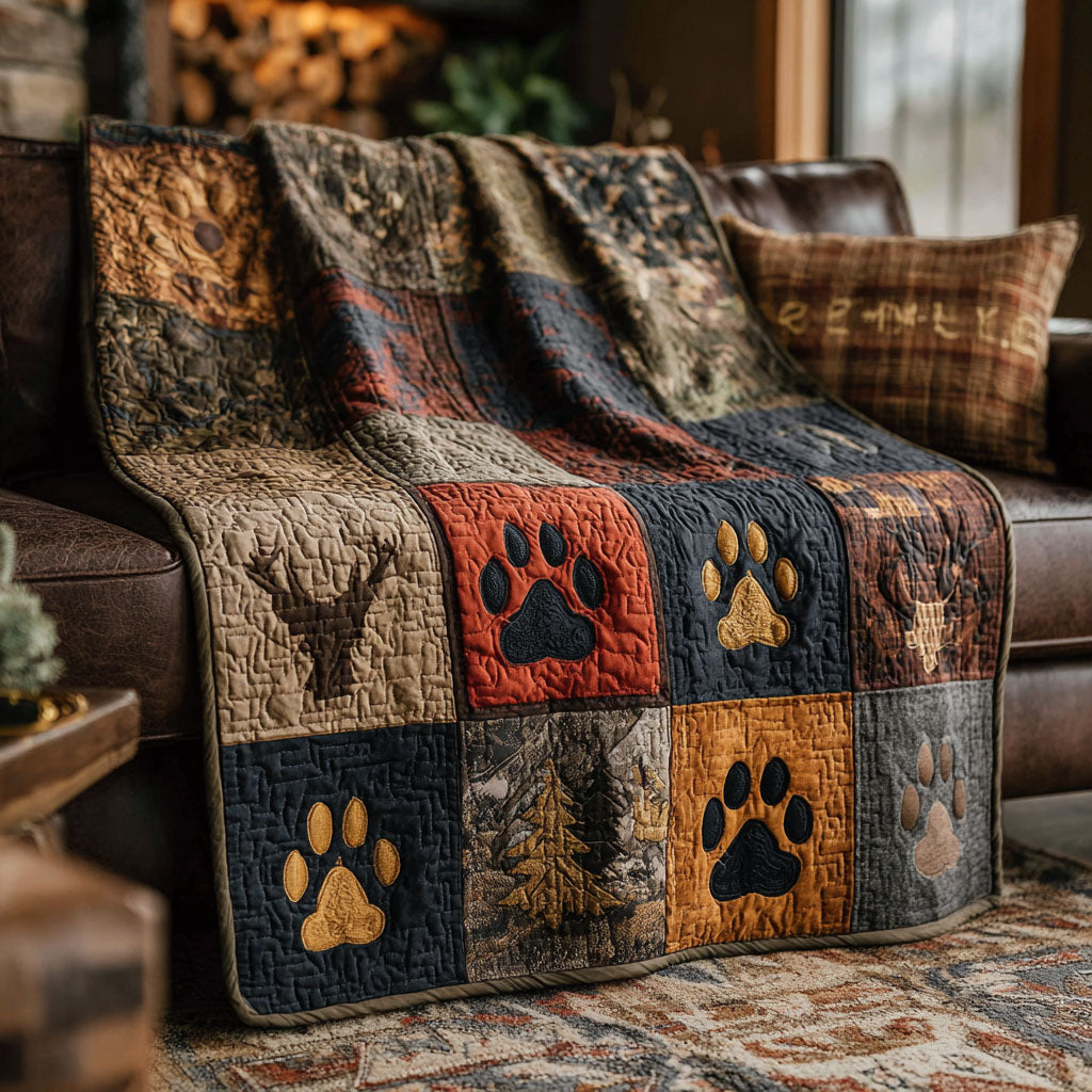 Ironpaw Lodge Quilted Blanket NCU0PTT2756