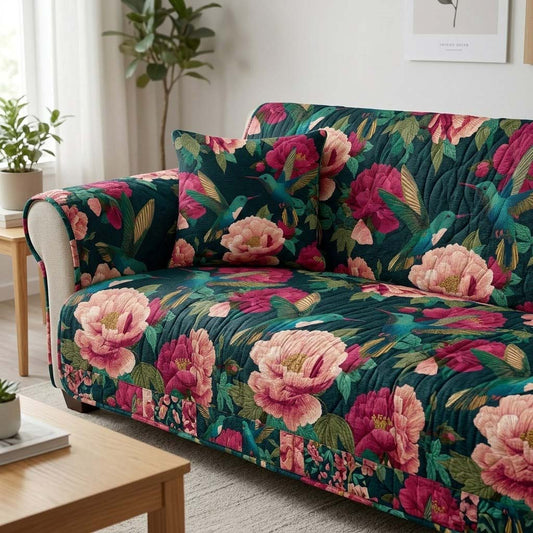 Island Bloom Haven Quilted Sofa Cover NCU0DQQ0511