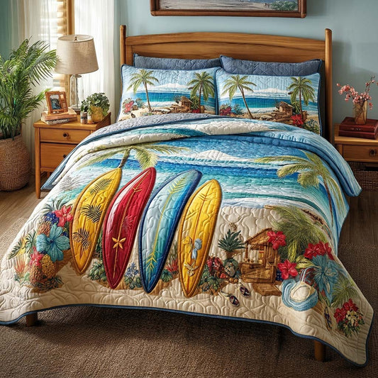 Island Breeze 3-Piece Quilted Bedding Set NCU0DQQ0820