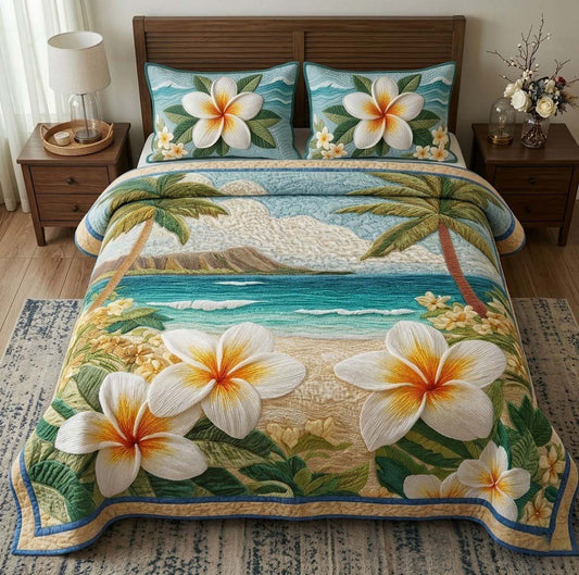 Island Breeze 3-Piece Quilted Bedding Set NCU0DQQ0845