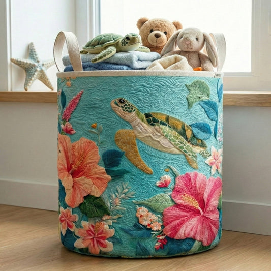 Island Breeze Haven Quilted Laundry Basket NCU0NNT2971