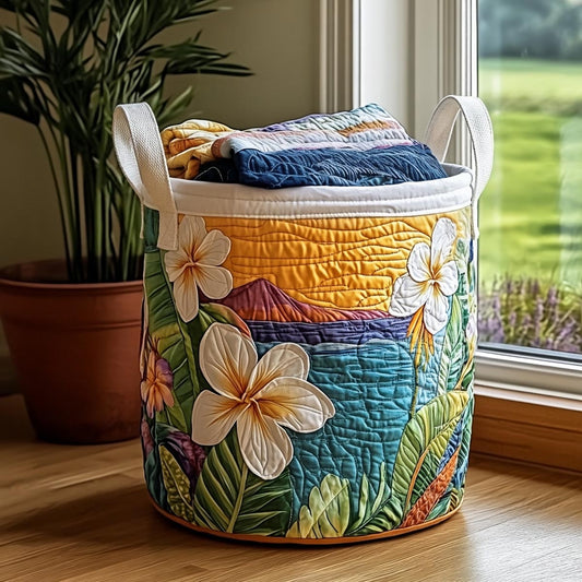 Island Retreat Quilted Laundry Basket NCU0DV2043