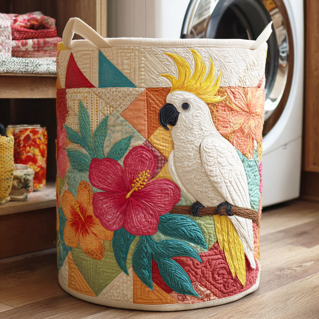 Island Song Quilted Laundry Basket NCU0NTD208
