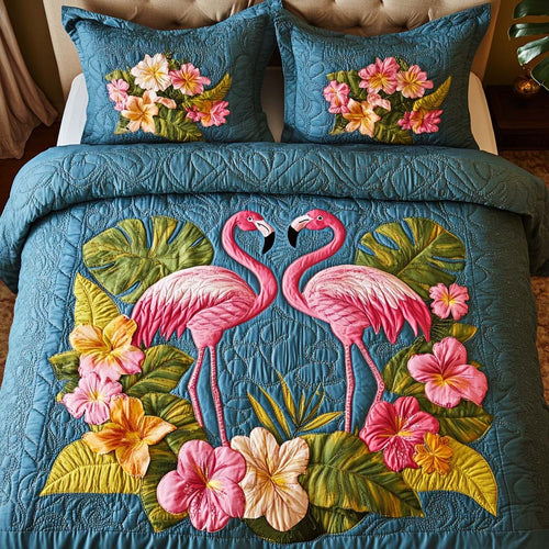 Island Sunset 3-Piece Quilted Bedding Set NCU0NNT1809