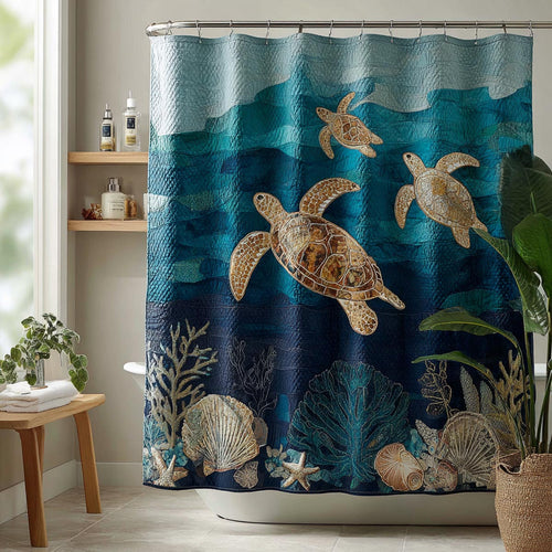 Island Turtle Shower Curtain NCU0DV1856