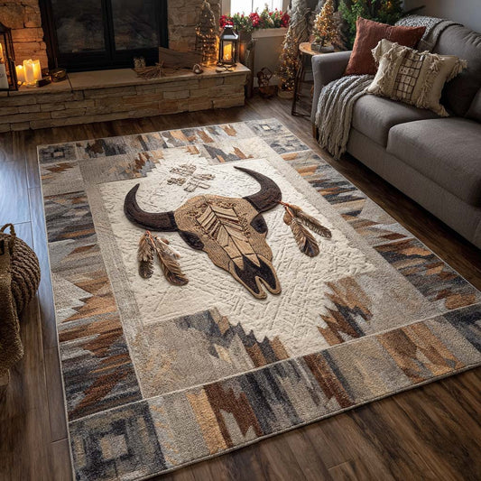 Ivory Canyon Buffalo Area Rug NCU0NXD1215