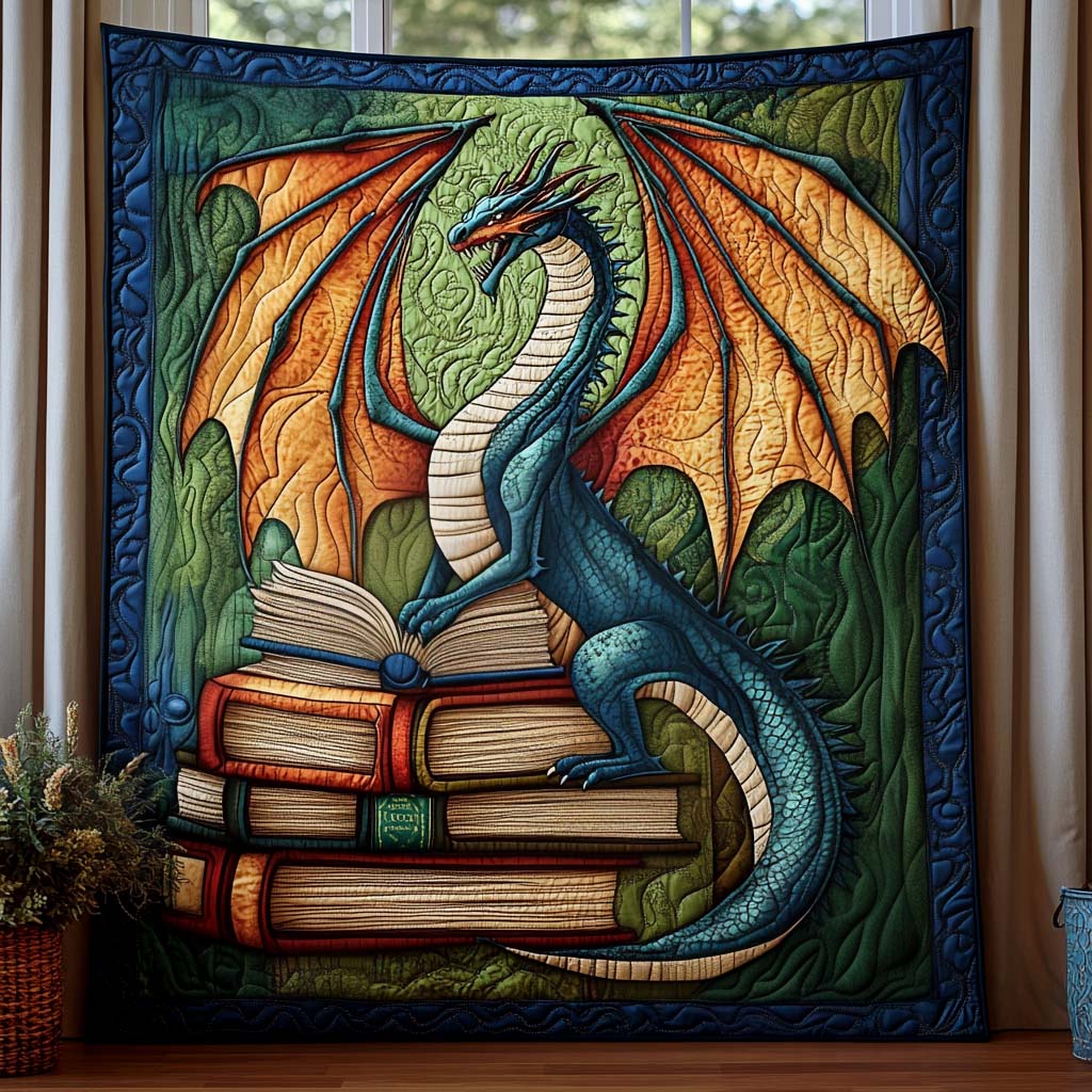 Jade Serpent Quilted Blanket NCU0NT685