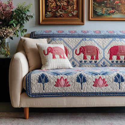 Jaipur Elephant Quilted Blanket NCU0LDH702