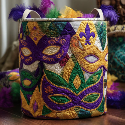 Jesters Garden Gathering Quilted Laundry Basket NCU0PTT2674