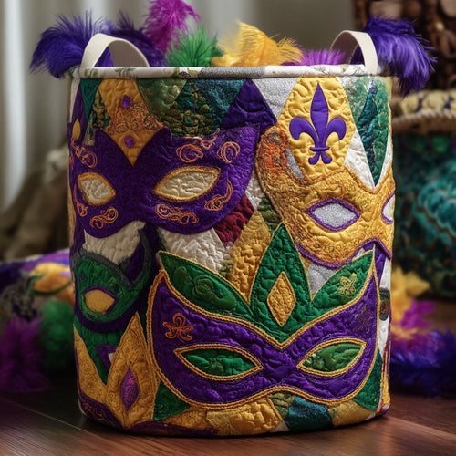 Jesters Garden Gathering Quilted Laundry Basket NCU0PTT2674