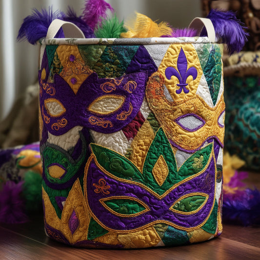 Jesters Garden Gathering Quilted Laundry Basket NCU0PTT2674