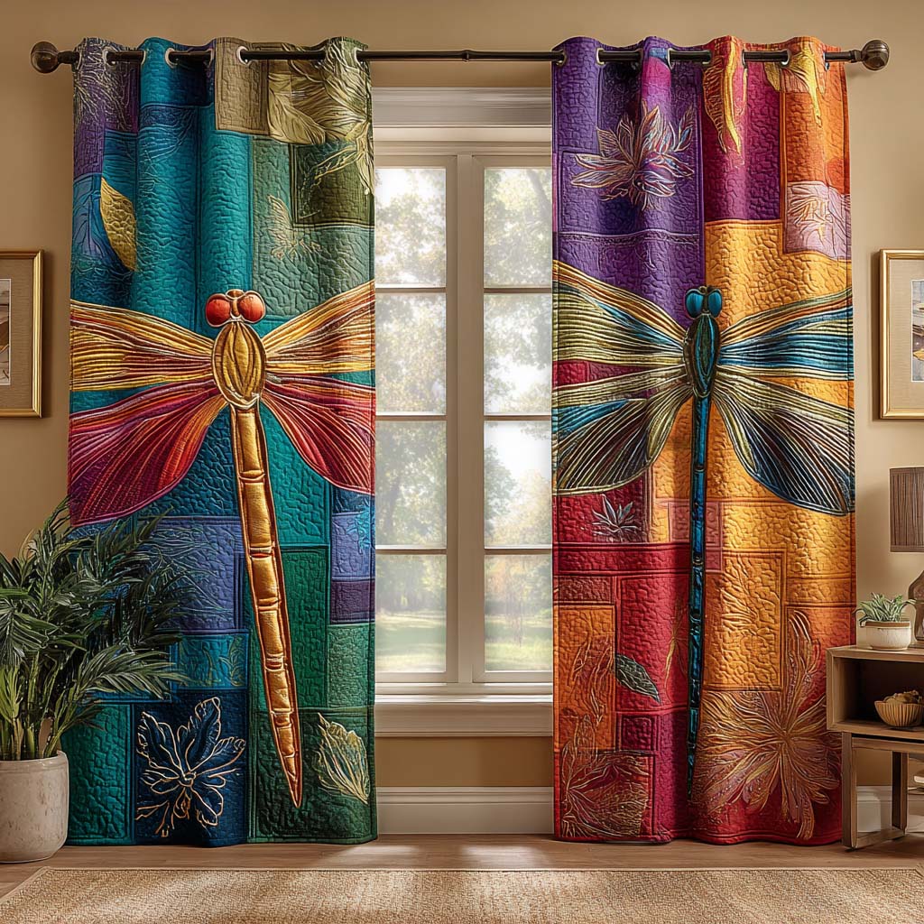 Jewelwing Harmony Quilted Curtains NCU0NXD866