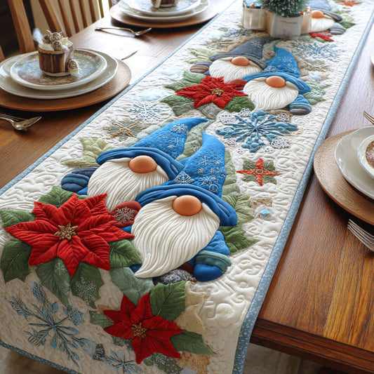 Jingle Gnome Night Quilted Table Runner NCU0NTD475