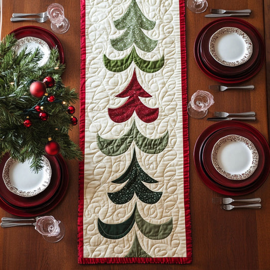 Jingle Pine Quilted Table Runner NCU0PTT1364