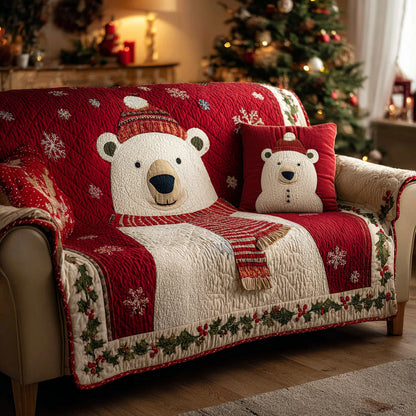 Jolly Bear Quilted Sofa Cover NCU0HNH725