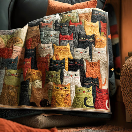Jolly Cat Quilted Blanket NCU0PTT1409