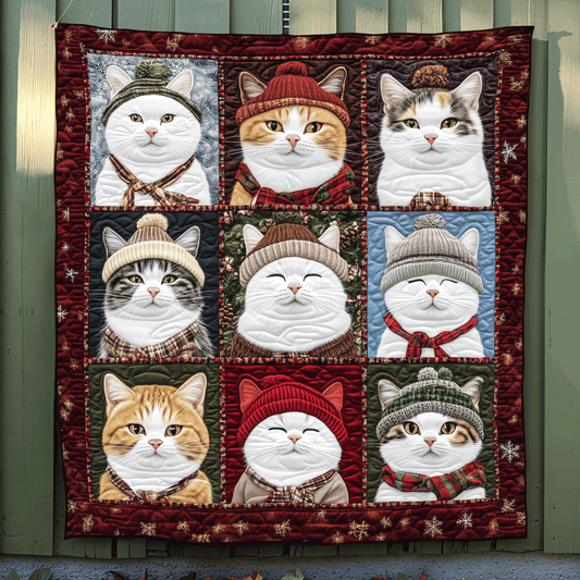 Jolly Catmas Quilted Blanket NCU0TL1268