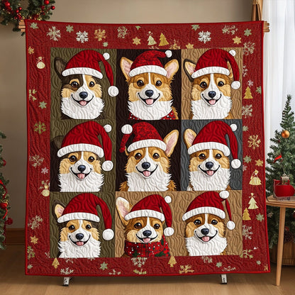 Jolly Corgi Companions Quilted Blanket NCU0PT2087