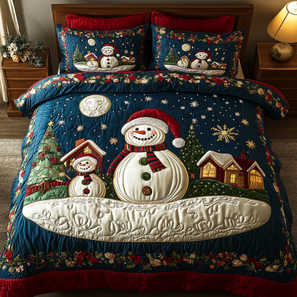 Jolly Frost 3-Piece Quilted Bedding Set NCU0DDK075