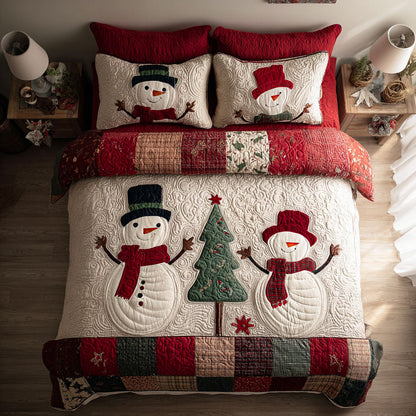 Jolly Frost 3-Piece Quilted Bedding Set NCU0PTT1309