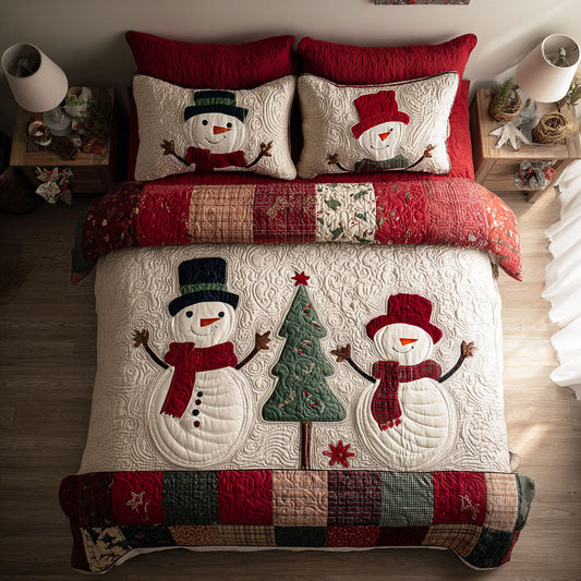 Jolly Frost 3-Piece Quilted Bedding Set NCU0PTT1309