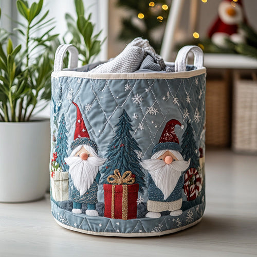 Jolly Gnome Quilted Laundry Basket NCU0DV898
