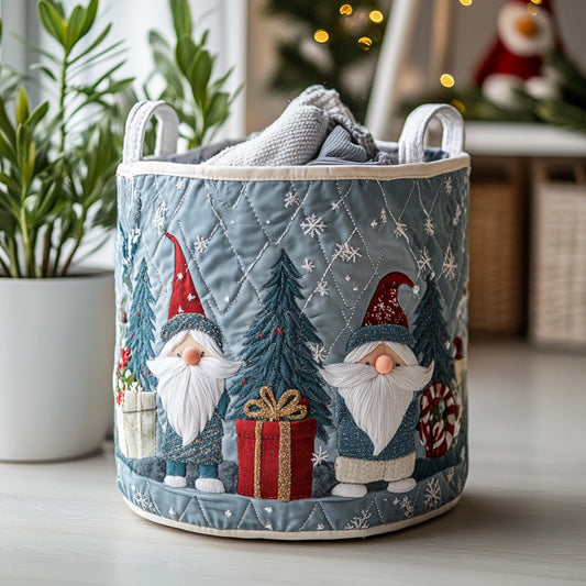 Jolly Gnome Quilted Laundry Basket NCU0DV898