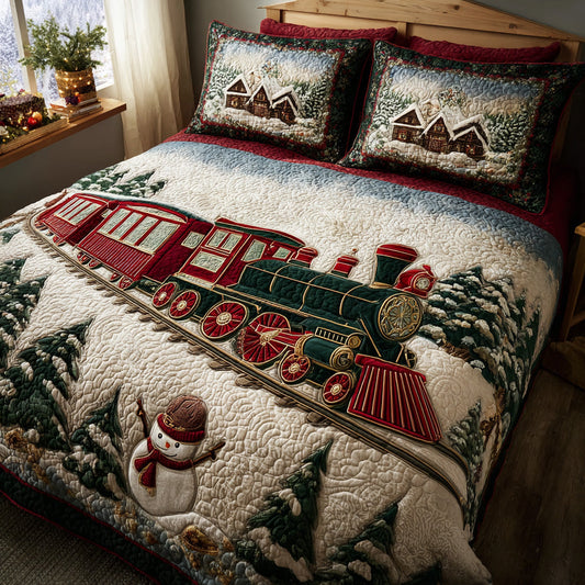 Jolly Journey 3-Piece Quilted Bedding Set NCU0DV979