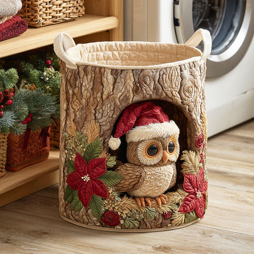 Jolly Owl Quilted Laundry Basket NCU0NTD360
