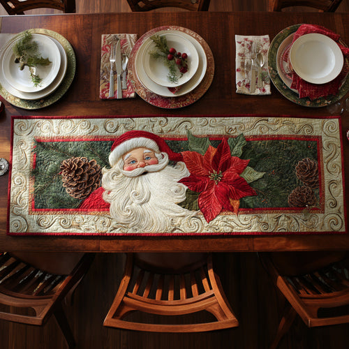 Jolly Santa Claus Quilted Table Runner NCU0HNH555