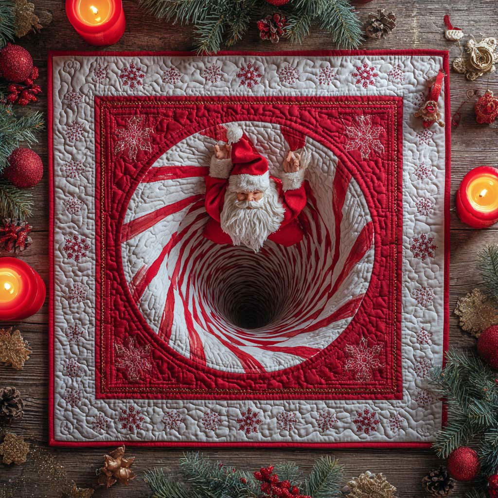 Jolly Swirl Quilted Table Topper NCU0NXD237