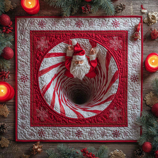 Jolly Swirl Quilted Table Topper NCU0NXD237