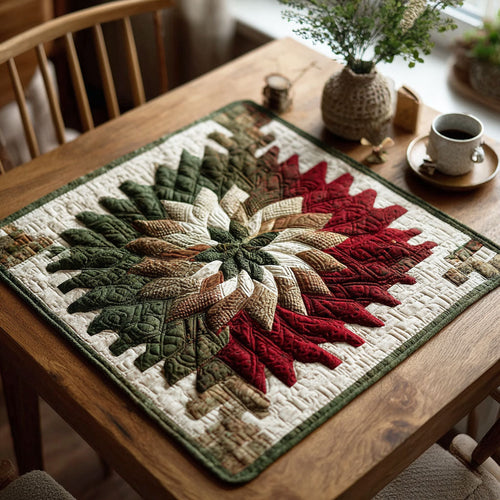 Jolly Tree Quilted Table Topper NCU0NTD222