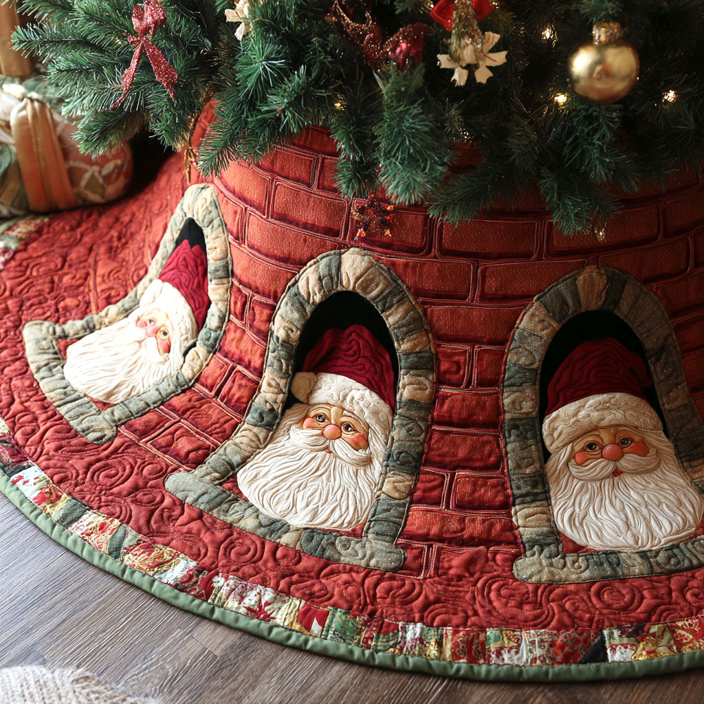 Jolly Watchers Christmas Quilted Tree Skirt NCU0NTV651