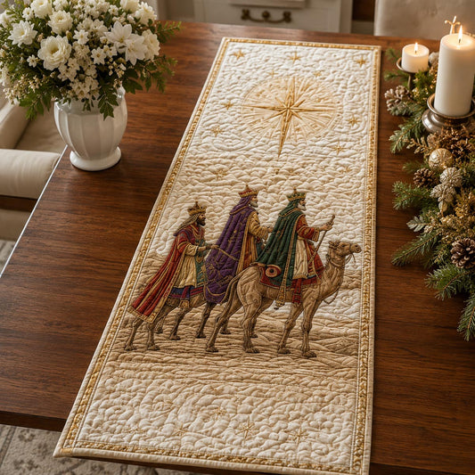 Journey of the Magi Quilted Table Runner NCU0DV2289