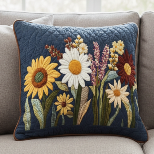 Joyful Petal Quilted Pillow Case NCU0NNT2121