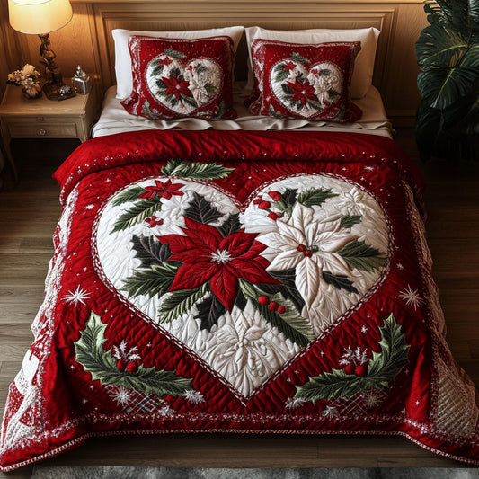 Joyful Wishes 3-Piece Quilted Bedding Set NCU0NNT165