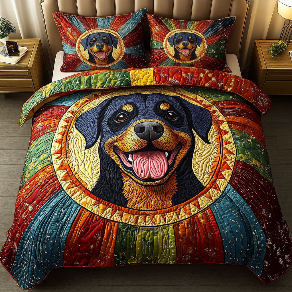 Joyful Guardian 3-Piece Quilted Bedding Set NCU0NNT663