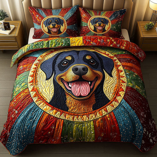 Joyful Guardian 3-Piece Quilted Bedding Set NCU0NNT663