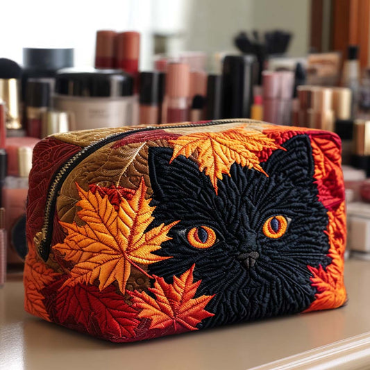 Joyful Kitten Quilted Makeup Bag NCU0NNT2080