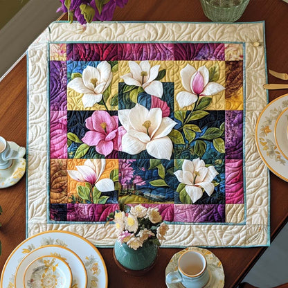 Joyful Magnolia Quilted Table Topper NCU0NNT979