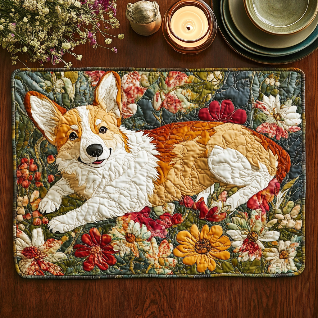 Joyful Paws Quilted Place Mat NCU0NVH857